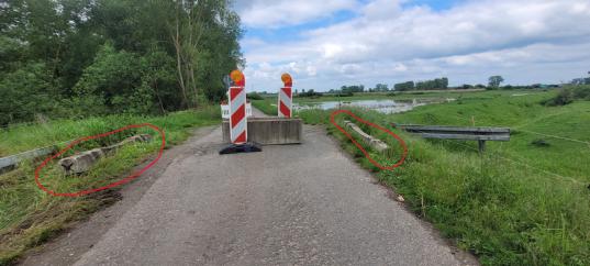 Gesperrte Brücke