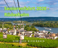 Seniorenausflug 2026:  Rüdesheim am 22.09.2026