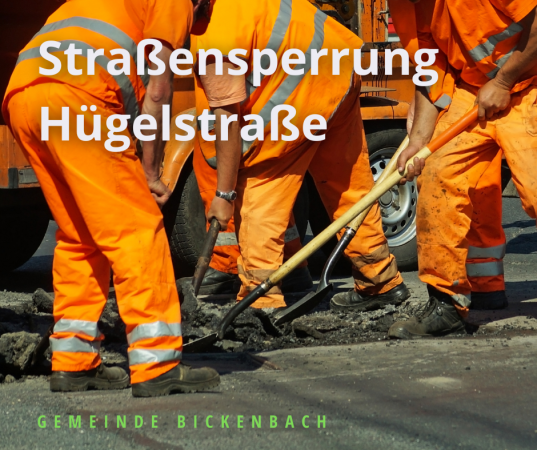 Sperrung Hügelstraße