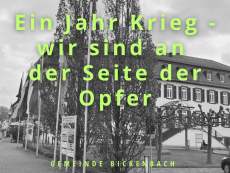 Ein Jahr Krieg